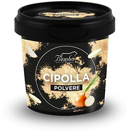 Cipolla Polvere Bembo 70 g | Spezia Naturale Disidratata per Miscele, Sughi e Salse | Confezione anti-luce e anti-ossidazione (Cipolla Polvere)
