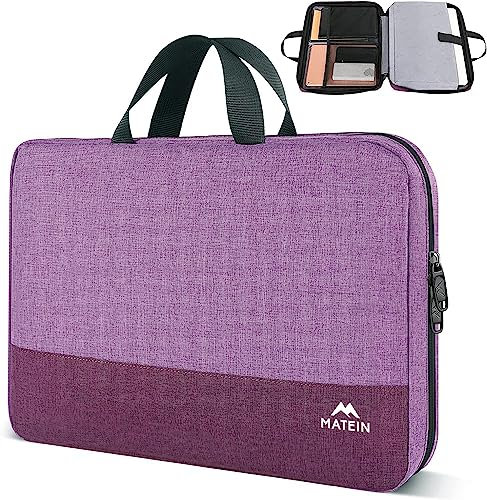 MATEIN Laptophülle 15,6 Zoll, Laptoptasche Wasserdicht Laptop Hülle Schutzhülle mit Griff, Laptop Bag Notebook PC Case für Lenovo HP Acer Dell, Lila