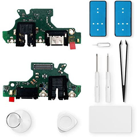 Eonpam ladebuchse ersatz für Huawei P30 Lite Charging Port USB Ladeanschluss Mikrofon Kopfhörerbuchse mit Reparaturset