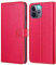 Ganbary Handyhülle für iPhone 11 Pro Hülle, Premium Leder Klapphülle [Kartenschlitzen] [Magnetverschluss] [Standfunktion] kompatibel mit iPhone 11 Pro Schutzhülle, Rot
