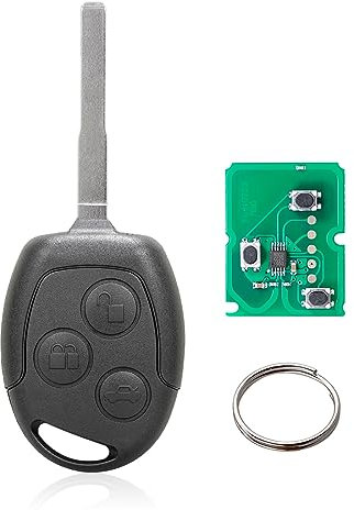 3 Tasten Autoschlüssel Fernbedienung für Ford Mondeo Focus Fiesta C Max S Max Galaxy (433MHz 4D63 Chip KR55WK47899) (4D63)