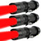 MVIOCS Rotlicht Taschenlampe, LED Rotlicht, rote LED Taschenlampe, leistungsstarke Rotlicht Taschenlampe mit Clip für Astronomie, Nachtbeobachtung und Outdoor-Aktivitäten (3-teilig)