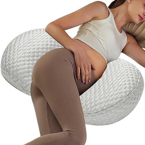 Anloximt Schwangere Kissen zum Schlafen,Weiches Schwangerschafts-Körperkissen - Essentials für Schwangere Mütter, Must-Haves für die Schwangerschaft, weiches Schwangerschafts-Körperkissen