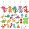 21er Diamond Painting Diamant Malerei - Kinder Mädchen Diamant Painting Sticker Dinosaurier Dekoration DIY Diamant Malerei Schlüsselanhänger
