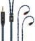 Kinboofi 2M Long in Ear Monitor Earphone Cable,KBEAR ST16 Plus Headphone,16 Cores 5N Single Crystal Copper Silver-Plated Upgrade Wire for AS10 ZS10 Pro AS16 (2 Pin 2.5mm Audio Jack, Black-Blue)
