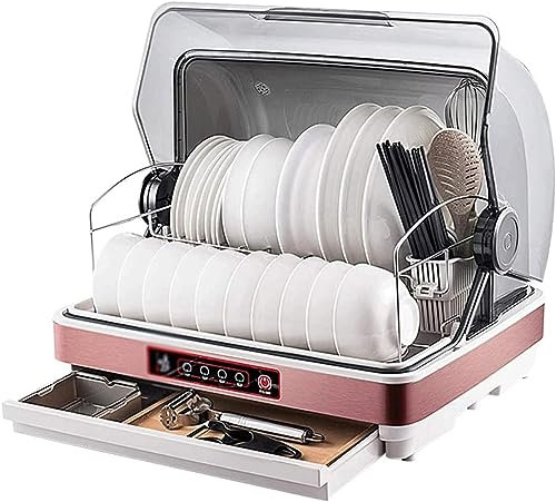 EdNey Mini lave-vaisselle, lave-vaisselle portable en un clic de petite taille, lave-vaisselle de table pour restaurant, appartement, ajouter des tiroirs de rangement, des cuillères à riz et d'autres