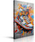 Amovlov Gerahmter Sneaker, Graffiti-Stil, Sneaker, Leinwand, Wandkunst, Dekoration, Fitnessstudio und Spielzimmer, modern, urbaner Sport, Poster, Kunst, Wohnzimmer, Schlafzimmer, Heimdekoration