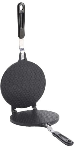 lodnexem Waffle Maker Round Form Non-Stick - Waffle Cone Maker Machine - Household Waffle Bowl Maker Non-Stick Egg Roll Maker for DIY Ice Cream Waffle Cone Desserts,22CM