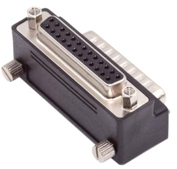 cablecc DB25pin DSUB Parallel LPT AES/EBU DB-Stecker, 90 Grad nach Oben abgewinkelter Verlängerungsadapter mit männlicher Mutter und weiblicher Schraube
