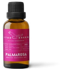 Ätherisches Palmarosa-Öl, reines ätherisches Öl für Diffusor, Bio-Aromatherapie-Öl, spirituelles Erwachen, Kraftschub und Selbstvertrauen, erfrischendes Aroma-Diffusor-Öl, Badeöl, 30 ml