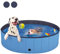 T2Y Dog Paddling Pool - 2025 Upgraded PP Board Foldable Dog Pools, More Durable & Not Collapse Swimming Pool for Dogs, Quick to Set Up and Drainage Hole [80x20] S
