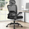 FelixKing Ergonomic Office Chair, Headrest Desk Chair Office Chair with Adjustable Lumbar Support, Home Office Swivel Task Chair with High Back and Armrest, Adjustable Height Gaming Chair(Black)