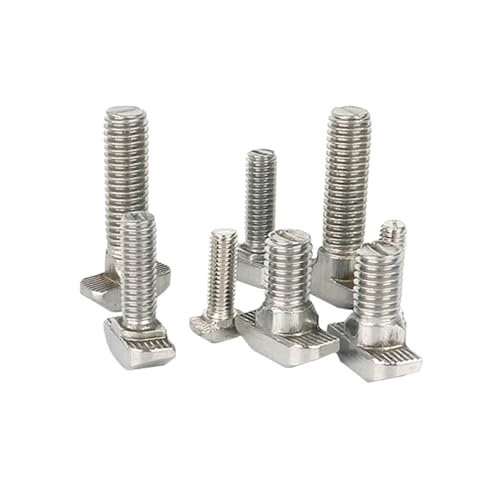 20 Teile/los M5 T Hammer Kopf T Bolzen Aluminium Stecker T Kopf Schrauben Schrauben for 20 Serie Aluminium Profile(M5x25mm)
