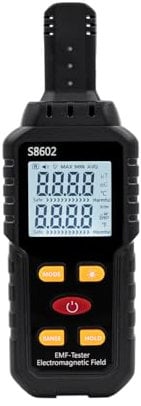 Mcbazel 3 in 1 Digital EMF Messgeräte Strahlungsdetektor Elektromagnetische Felder, Digitaler Elektromagnetische Strahlung Messgerät