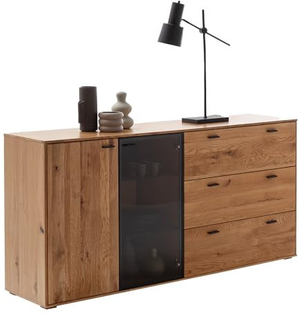 Sideboard Kommode Anrichte, Eiche teilmassiv, geölt