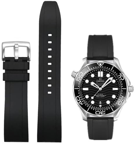 Niziruoup FKM Rubber Watch Strap Quick Release Fluororubber 19mm 20mm 21mm 22mm Soft Durable FKM Rubber Watch Band Universal Replacement Band Strap for Men Women