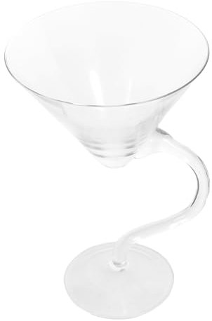 OKUMEYR Elegantes Glas Trinkglas Kristallglas Wiederverwendbar Transparentes Cocktailglas Stabiles Design Für Bar Retro Und Festlichkeiten