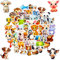 50 Stück Aufkleber Kinder Tiere, Kinder Aufkleber Wasserfest, Lernende Tiere Im Spiel, Tiermuster Sticker für Jungen Mädchen,Tier Stickers Set für Laptop, Telefon, Fahrrad, Koffer, Scrapbook