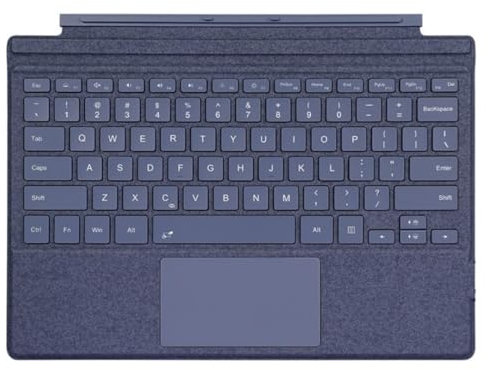 NUWONAYA Keyboard for Surface Go 4/3/2/1, Portable Type Cover for Surface Go, 7-Color Backlit, Ultra-Slim Wireless Keyboard with Multi-Touch Trackpad,Blue