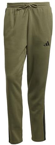 Adidas Herren Golfhose Essentials Three Stripes Fleece Pant Open Hem
