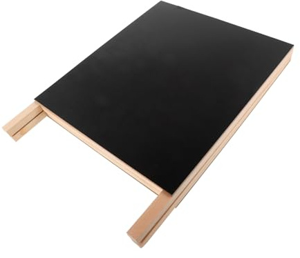 Housoutil Freistehende Anzeigetafeln Aus Holz Kleine Tafel Für Laden Schwarze Tafel Schreibtisch-kreidetafel