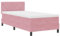 vidaXL Boxspringbett mit Matratze Pink 90x200 cm Samt