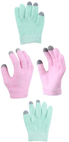 FOYTOKI 2paare Gelhandschuhe Für Feuchtigkeitspflege Handpflegehandschuhe Peelinghandschuhe Mit Innenfutter Aus Geschmeidigem Gel Für Trockene Hände Nachtfeuchtigkeitsspendende