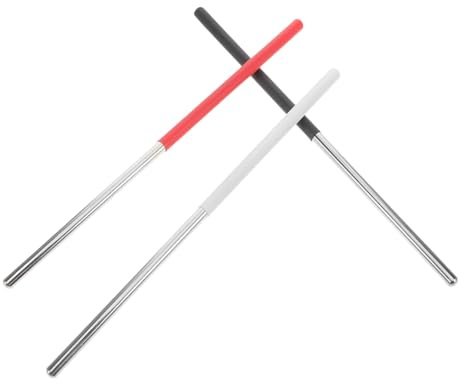 FRCOLOR 3 Stück Dreieckiger Schlaghämmer aus Zinklegierung und Abs Tragbar für Dreieck Instrumente Verbessert Musikalisches Erlebnis für Unterwegs