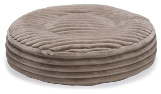 Designed by Lotte Reza, Hundekissen, Rund, Beige, 80x80x20 cm