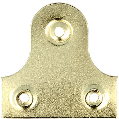 24x Large Picture Flat Hanging Brackets - Brass Wall Mirror Hanger Plates/Fixings