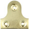 24x Large Picture Flat Hanging Brackets - Brass Wall Mirror Hanger Plates/Fixings
