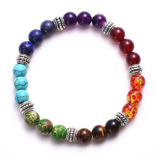 Elastisches Armband aus Lava-Perlen, Perlen-Armband, Yoga-Perlen aus Naturstein, Armband, Schmuck, Perlen, Armband für Frauen, Einheitsgröße, Stein, Carnelian, One Size, Stein, Carnelian