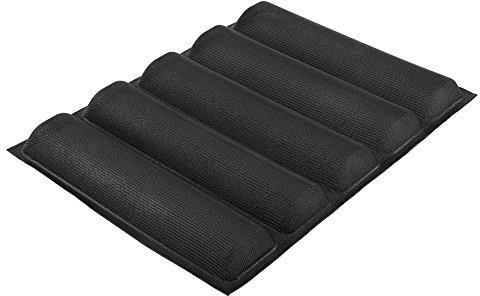 5 Laib Silikon Backform Baguetteblech, Pan Backblech Französisch Brot Backwaren Tablett Wiederverwendbare Antihaft