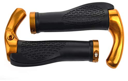 BESPORTBLE Heimtrainer Griffigkeit 1 Paar Ergonomische Rennrad-Lenkergriffe Ochsenhorn Mountainbike-Lenkerend Lenkergriffe Anti-Rutsch-Lenkergriffe (Golden) Fahrradzubehör Fahrrad