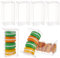 BENECREAT 20PCS Klare Hochzeitsbevorzugungsboxen 5x5x10cm Rechteck PVC Transparente Geschenkboxen für Valentine