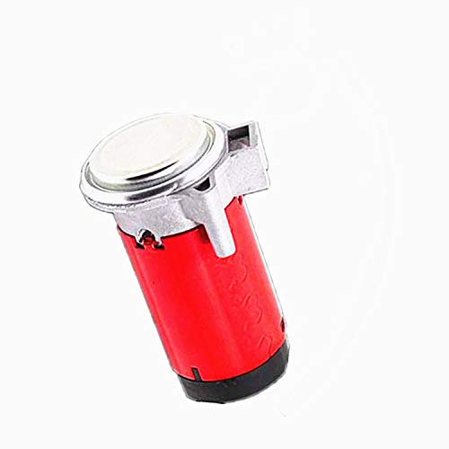 YIYDA Horn Air Pump Voiture pompe à air Compresseur d'air Klaxon pompe à air de moteur de voiture ne rouille pas klaxon compresseur kit rouge chromé pour tout 12V air klaxon camion bateau voiture ect