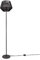 Paco Home Stehleuchte Modern Wohnzimmer Schlafzimmer Rattan Optik Boho Korb Stehlampe E27, Lampenfuß: Einbeinig Schwarz, Lampenschirm: Schwarz (Ø33 cm)