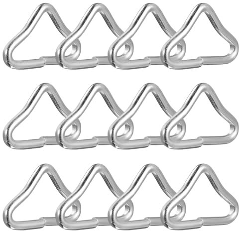 BESPORTBLE 20Pcs Edelstahl Dreieck Ring Schnalle V- Ringe für Trampolin Ersatz Teile Tasche Trampolin Matte Handwerk