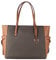 Michael Kors Gilly Large Jet Set Travel Drawstring Tote Brown MK Signature