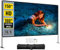 VEVOR Écran de Projection avec Support 150 381 cm sur Pied HD 16:9 347x202 cm Écran de Projecteur en Alu Vision Large 160° Portable Présentation Salle Multimédia Cinéma Plein Air z4zx5s6o Blanc