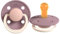 Rebael Fashion Schnuller | Naturkautschuk/Latex | Hergestellt in Dänemark | BPA-Frei | Sauger in Kirschform | Misty Soft Mouse, Größe 1 (0-6 Monate)