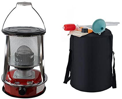 FXNFXLA 3000w Kerosene Stove Heater Protable Outdoor Heaters Winter Camping Stove Fishing Cooking Supplies Household Cold Weather Heater(Color:Red 4.6L)