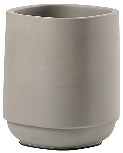 Zone Denmark Time Zahnputzbecher, Zahnbürstenhalter fürs Badezimmer, Durchm. 8 cm, Höhe 9,8 cm, Concrete