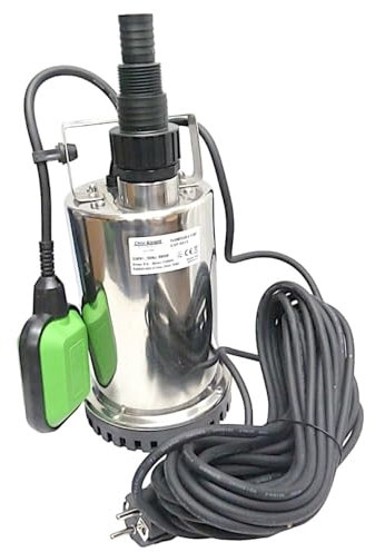 CHM GmbH® Flachsaugpumpe Edelstahl 900 Watt Kellerpumpe, Tauchpumpe, Poolpumpe