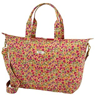 Cath Kidston Pinball Ditsy faltbare Übernachtungstasche mit Crossbody-Gurt, Rosa, mehrfarbig, One Size