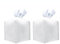 YdseozOA 2Pcs Copertura della Scatola del Tessuto Quadrato Cuoio Cubo Fazzoletti Copertine Moderno Delicato Decorativo Quadrato Dispenser di Tovaglioli Casa Hotel Auto Ufficio Ristorante-Bianca