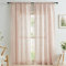 Bujasso Pink Lace Sheer Curtains 108 inch Vintage Floral Sheer Window Curtain Panels for Living Room Bedroom Elegant Light Filtering Pink Drapes Window Treatment Set Rod Pocket 2 Panels 54 Wx108 L