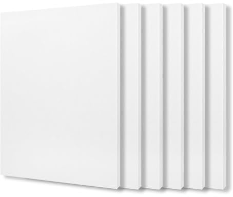 BXI Sound Absorber Acoustic Panels 40 x 30 x 0.9 cm, Pack of 6 High Density Acoustic Absorption Panels, Sound Absorbing Panels to Reduce Echo and Reverberation, Attachable Acoustic Panels for Wall