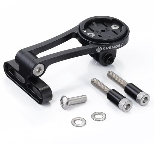 KREMORV Supporto Regolabile Bici per Garmin Edge 130 350 500 520 520 plus 530 830 1030 GPS Sport Action Camera