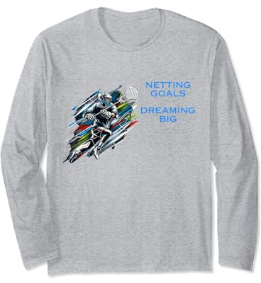 Tore schießen, groß träumen - Lacrosse Apparel Langarmshirt